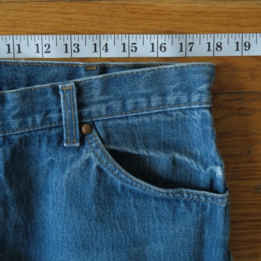 Vintage Levi's 557 Cowboy Jeans Mens Blue Straight Leg Western 34x32 Relaxed Fit